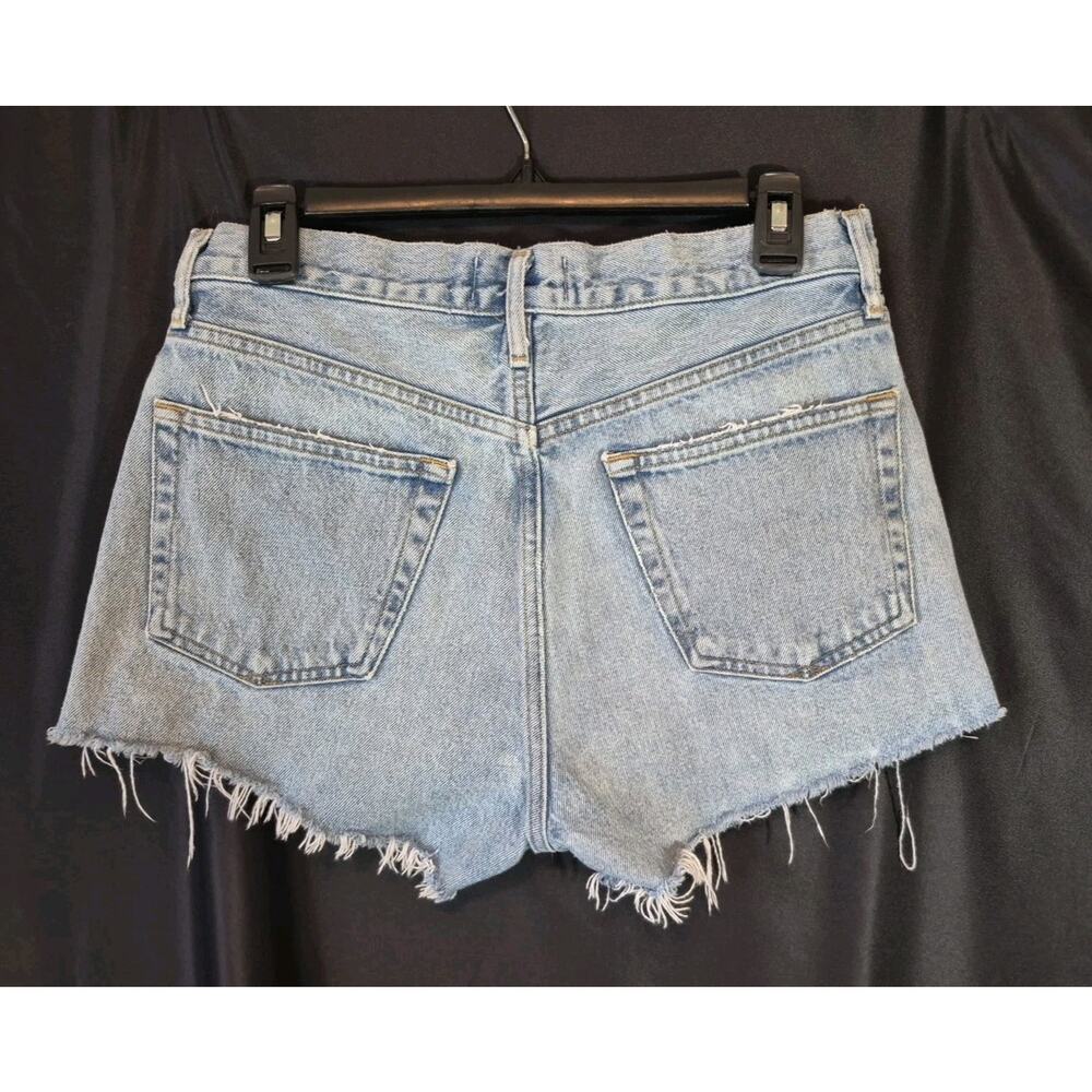 Agolde Parker Vintage Blue Cotton Denim Cut Off Shorts US 26 - Picture 8 of 11